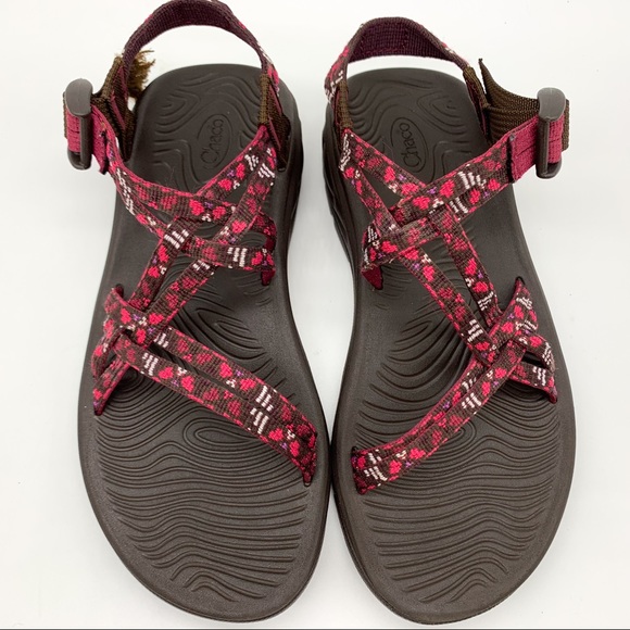 CHACO ZX/1 fuschia double strap sandals, women’s 8 - Picture 3 of 8